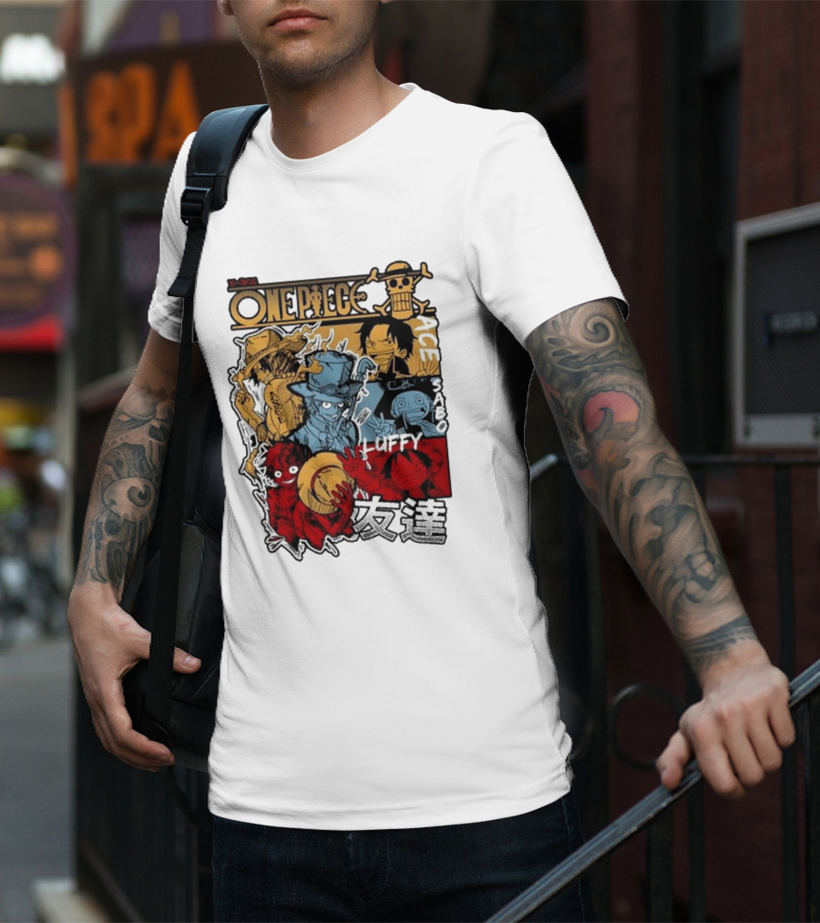 One Piece Luffy Ace Sabo Brothers Friendship T-Shirt