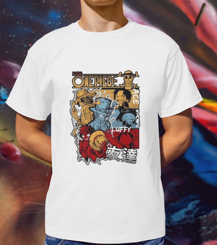 One Piece Luffy Ace Sabo Brothers Friendship T-Shirt