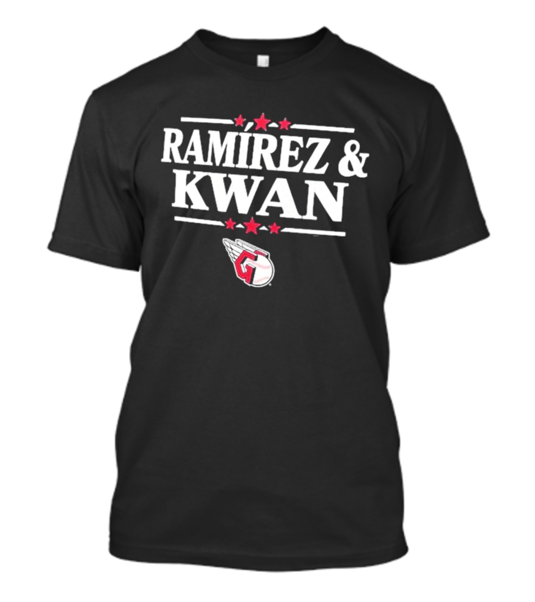 Cleveland Guardians Ramirez And Kwan Winged Baseball T-Shirt