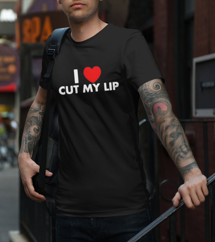 Egg Tyler Wearing I Love Cut My Lip I ♥ Cut My Lip T-Shirt