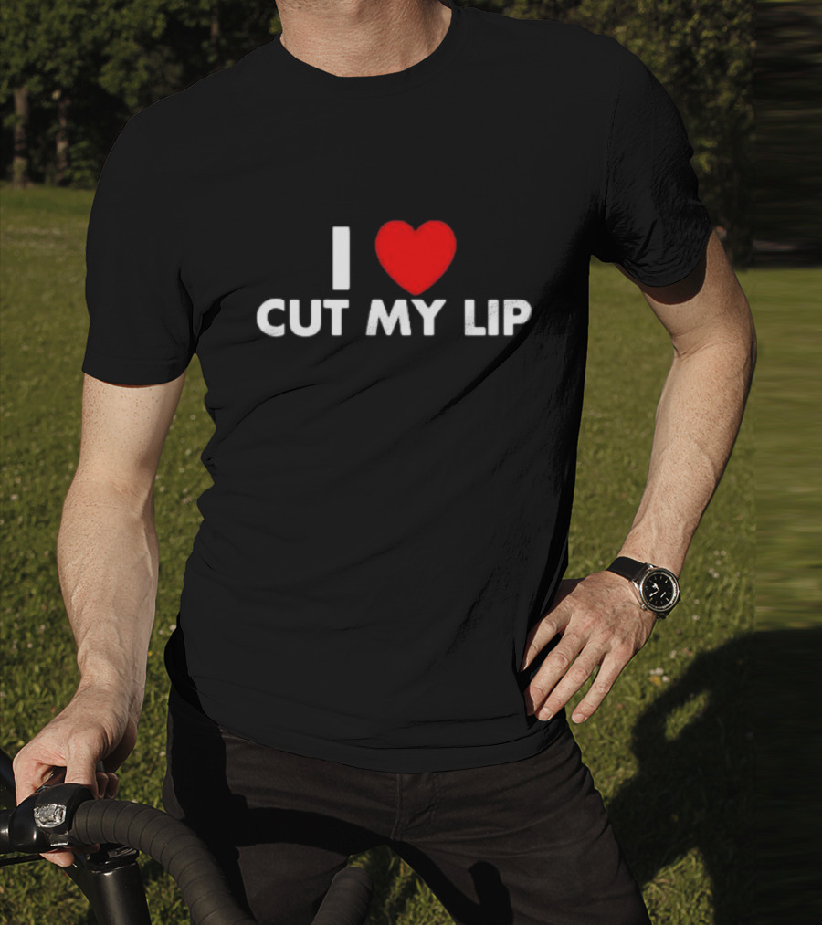 Egg Tyler Wearing I Love Cut My Lip I ♥ Cut My Lip T-Shirt