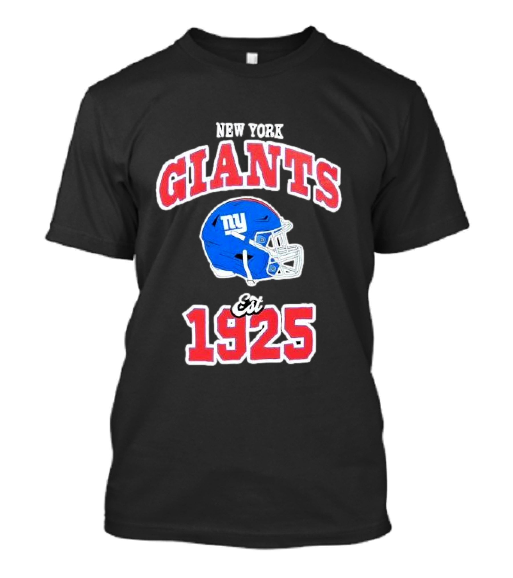 New York Giants Est 1925 Blue Helmet Aleali May Collaboration T-Shirt