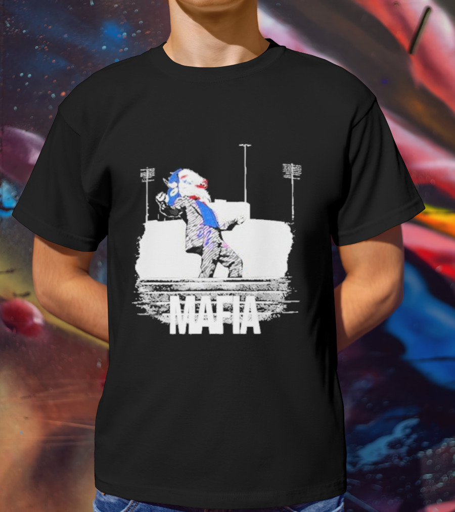 Put On A Happy Face Mafia Buffalo Bills Stadium Steps T-Shirt