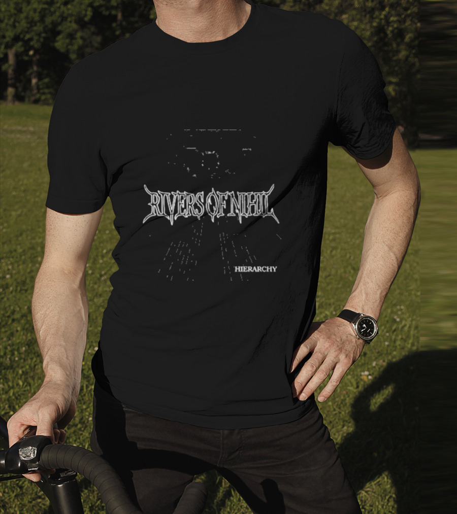 Rivers Of Nihil Hierarchy Monochrome Text T-Shirt
