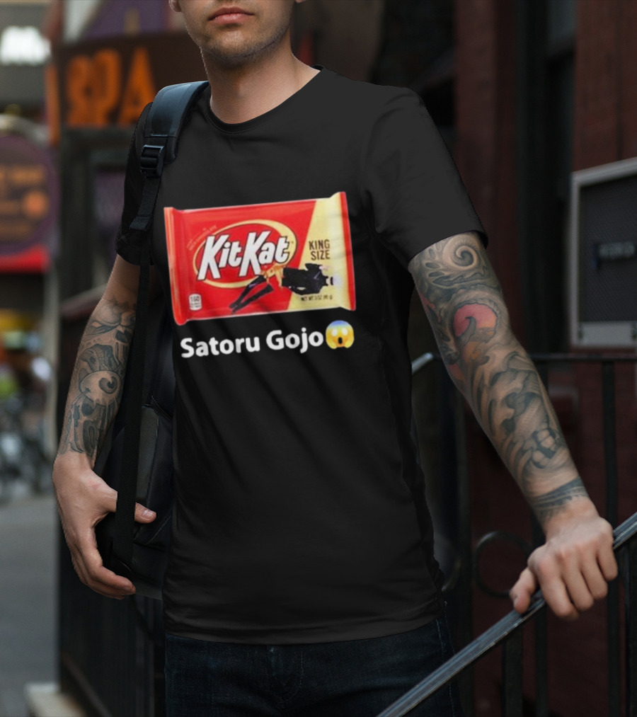 Satoru Gojo 😮 Kit Kat King Size T-Shirt