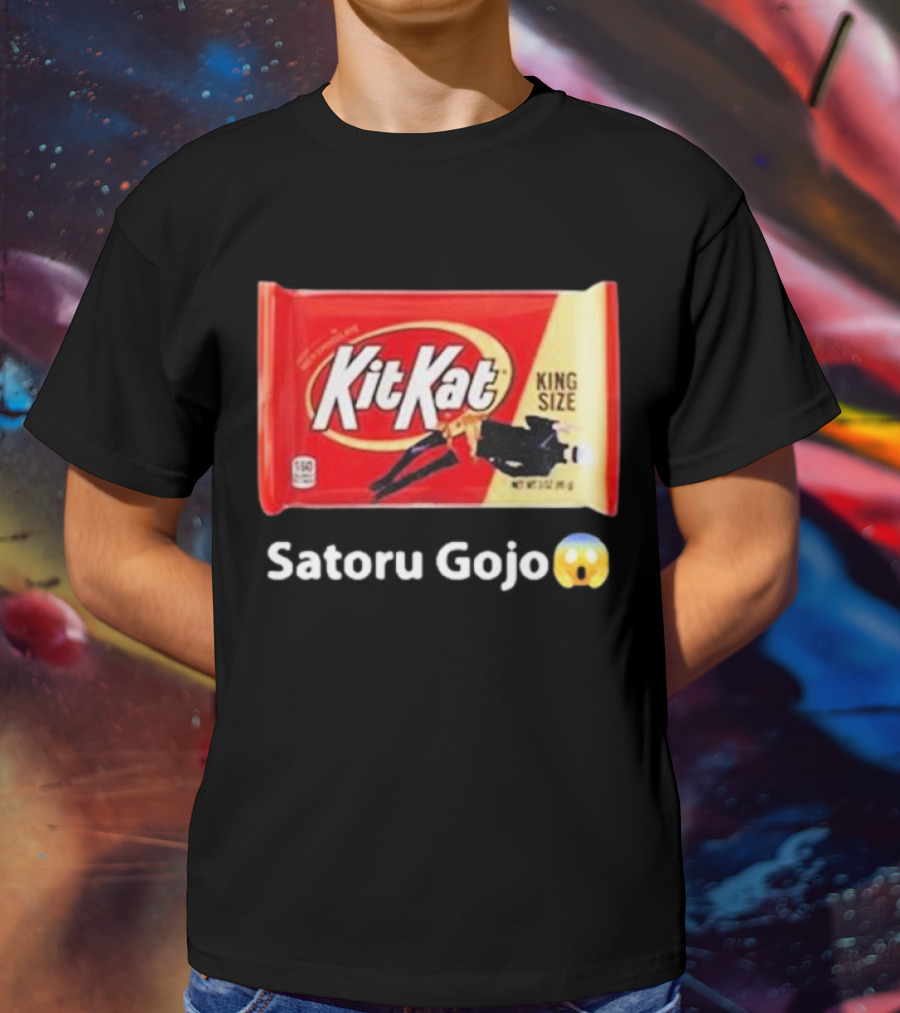 Satoru Gojo 😮 Kit Kat King Size T-Shirt