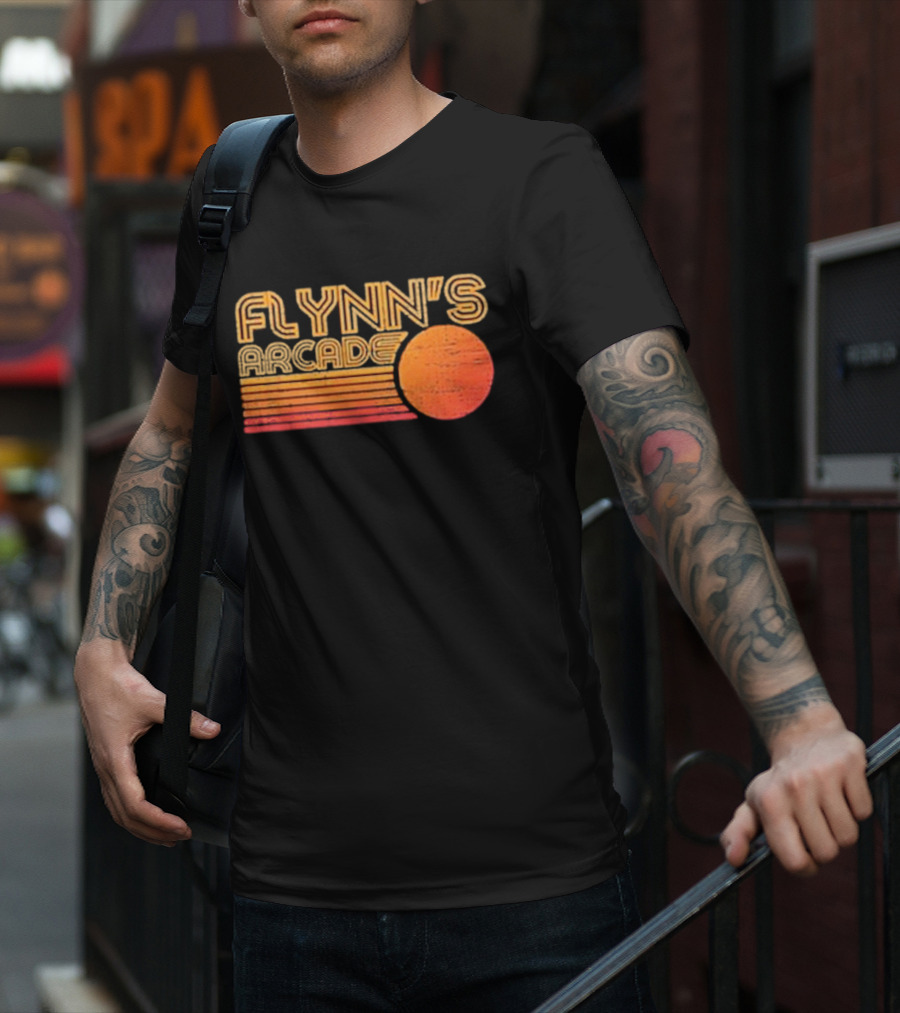 Flynn's Arcade Sunset Vintage T-Shirt