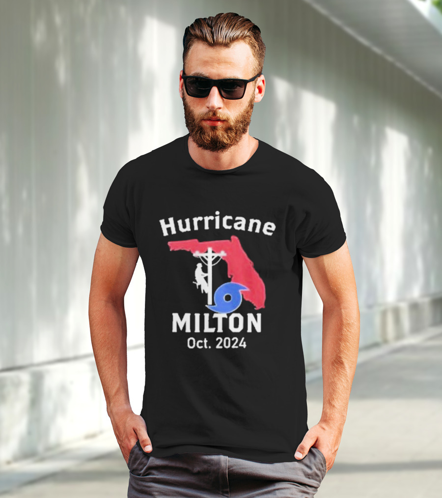 Hurricane Milton Florida Lineman Oct T-Shirt