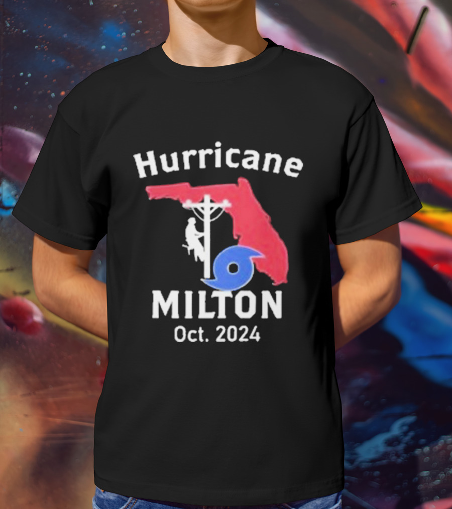 Hurricane Milton Florida Lineman Oct T-Shirt