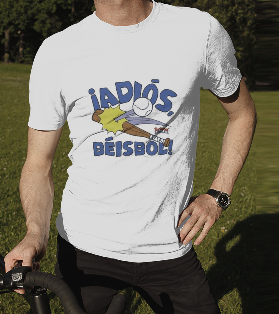 Backyard Baseball Adiós Béisbol Bat And Ball Action T-Shirt