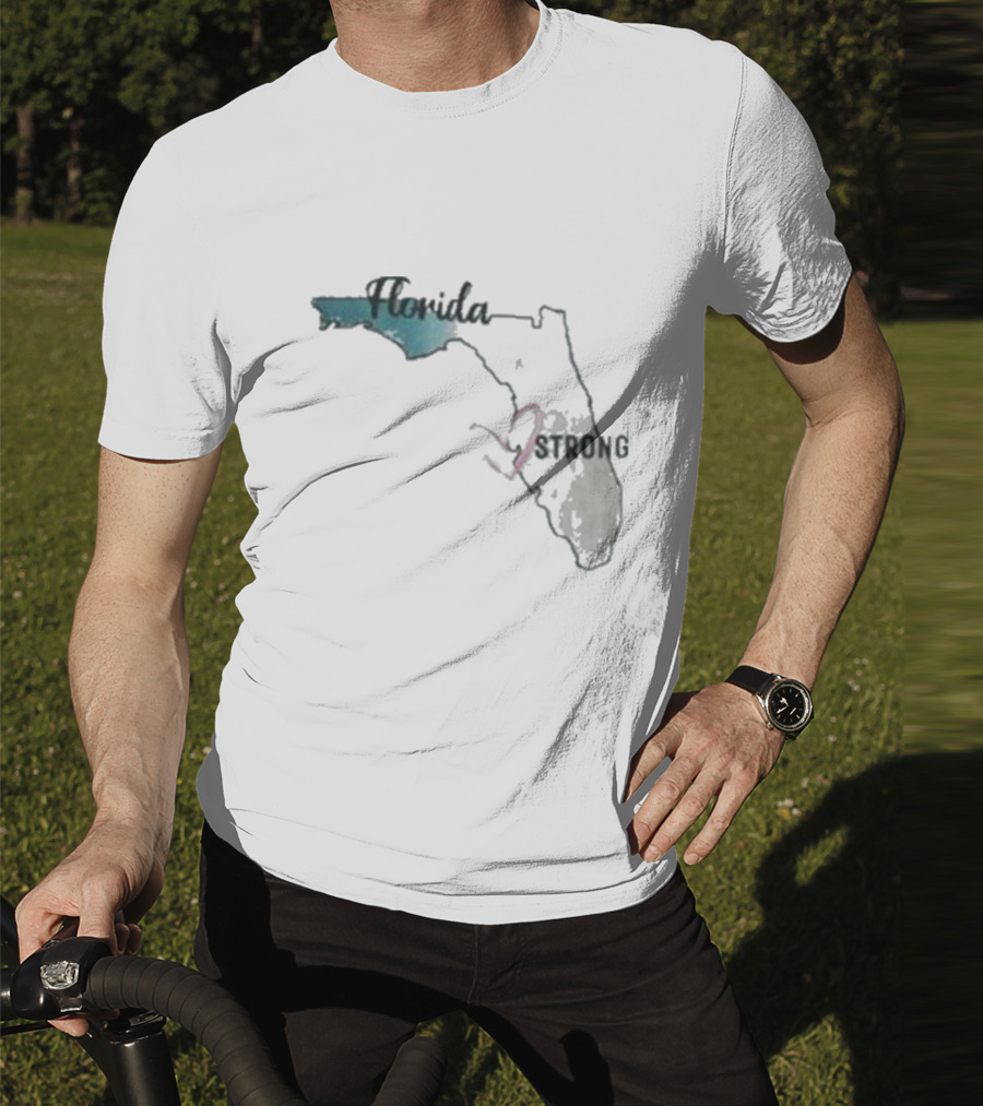 Hurricane Milton Florida Strong Map T-Shirt