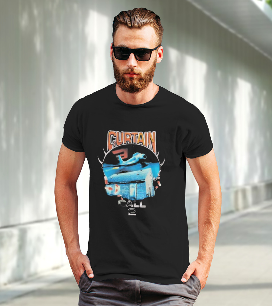 Curtain Call 2 Airplane Hockey Mask House T-Shirt