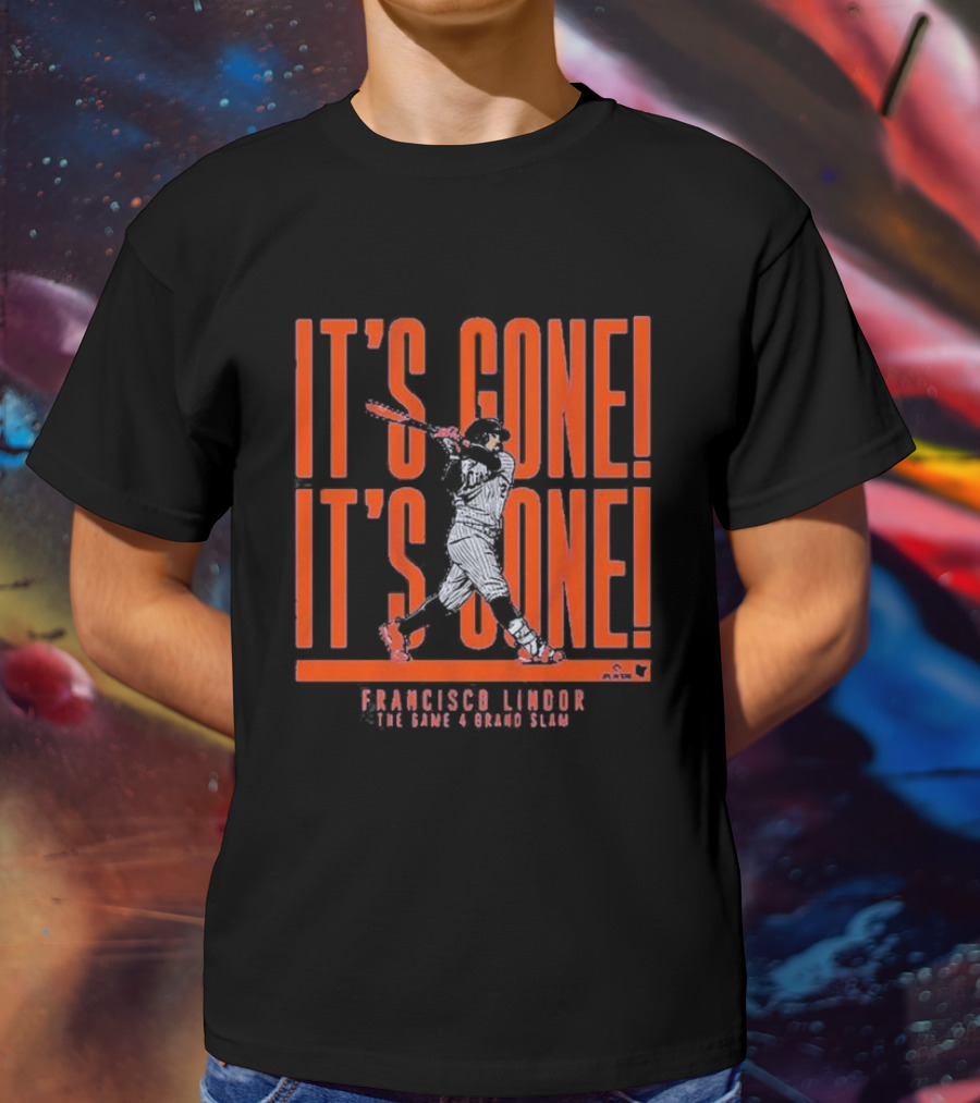 Francisco Lindor The Game 4 Grand Slam It's Gone It's Gone T-Shirt