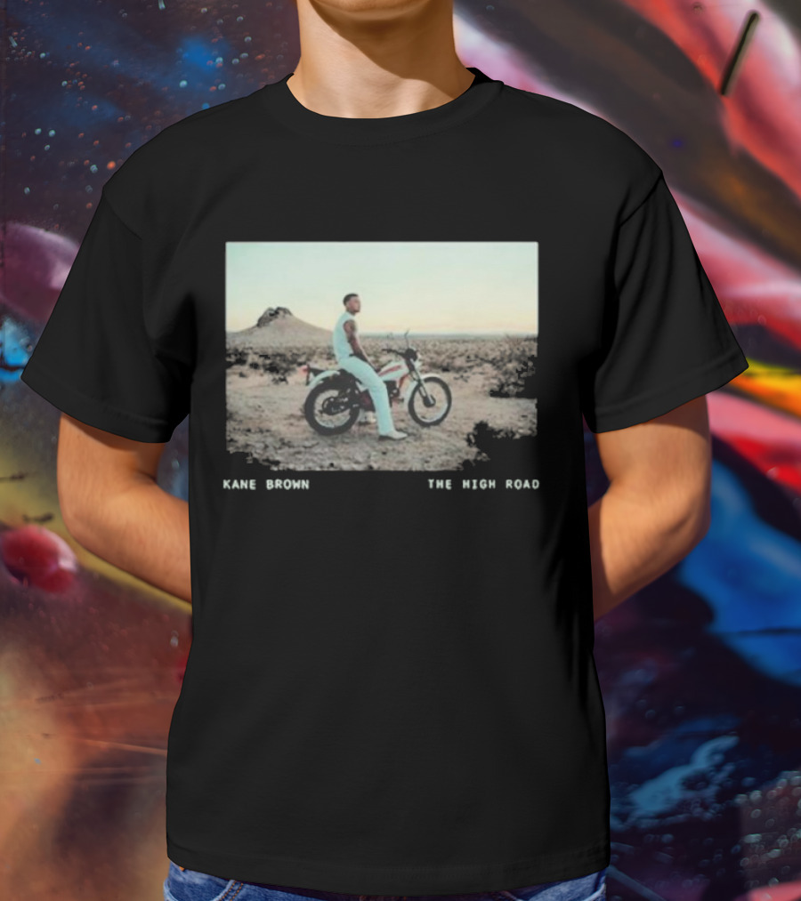 Kane Brown The High Road Desert Motorcycle Scene T-Shirt