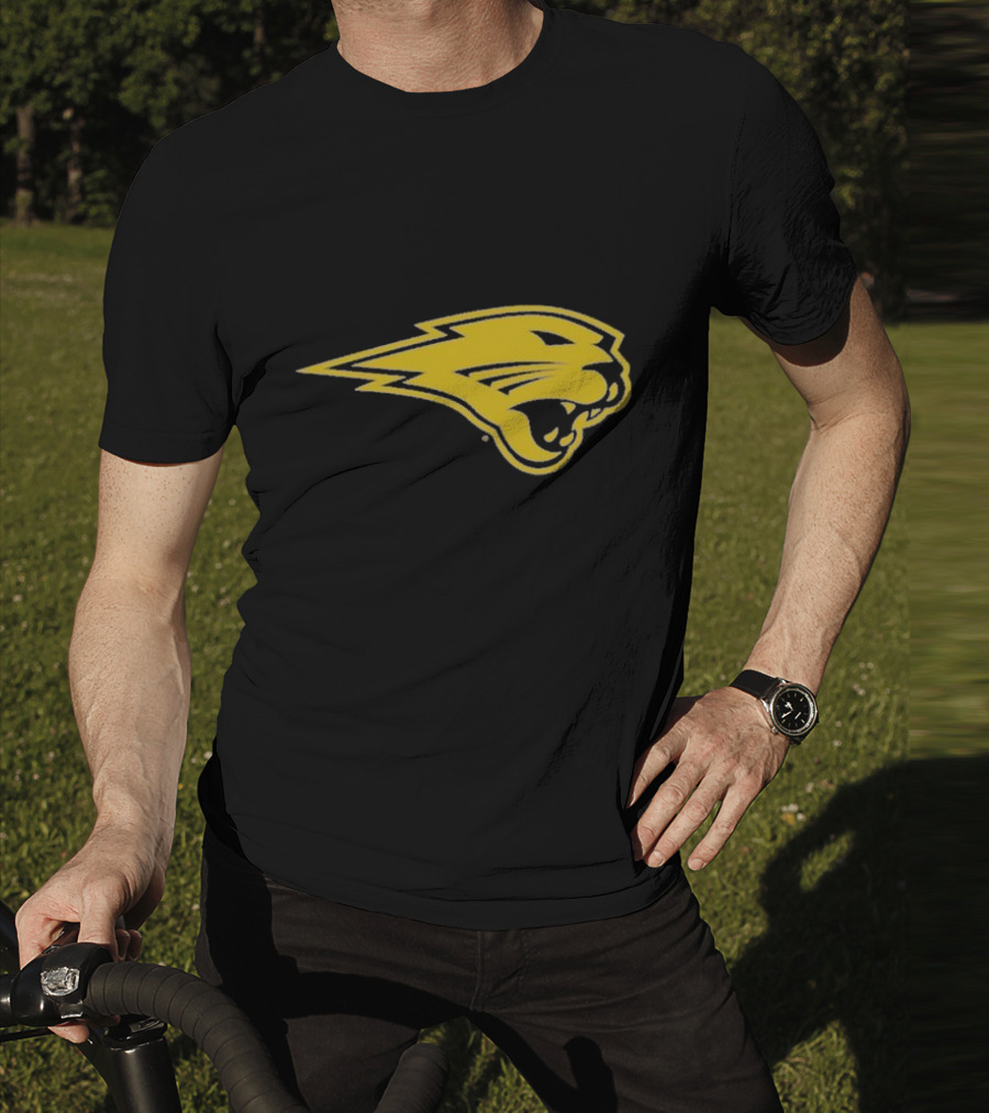 Panthers Logo Heavyweight Yellow Panther Emblem T-Shirt