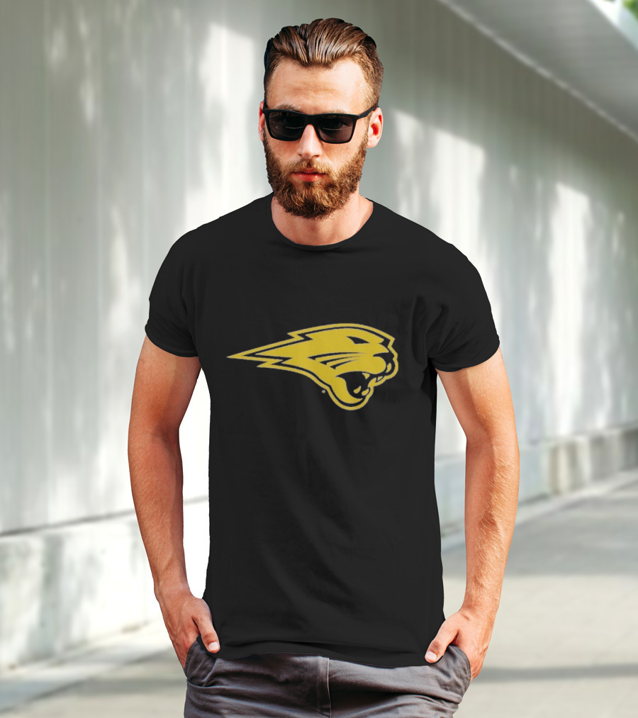 Panthers Logo Heavyweight Yellow Panther Emblem T-Shirt