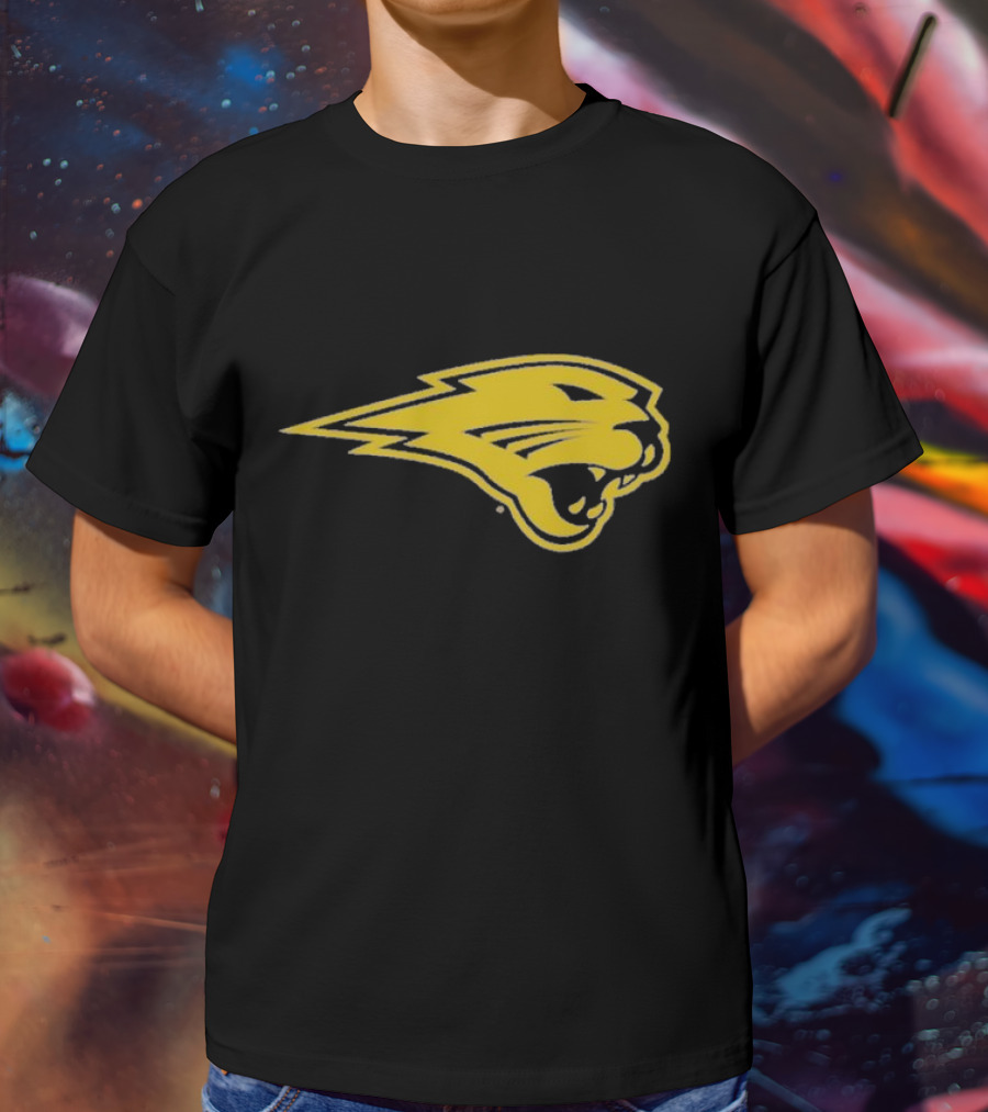 Panthers Logo Heavyweight Yellow Panther Emblem T-Shirt