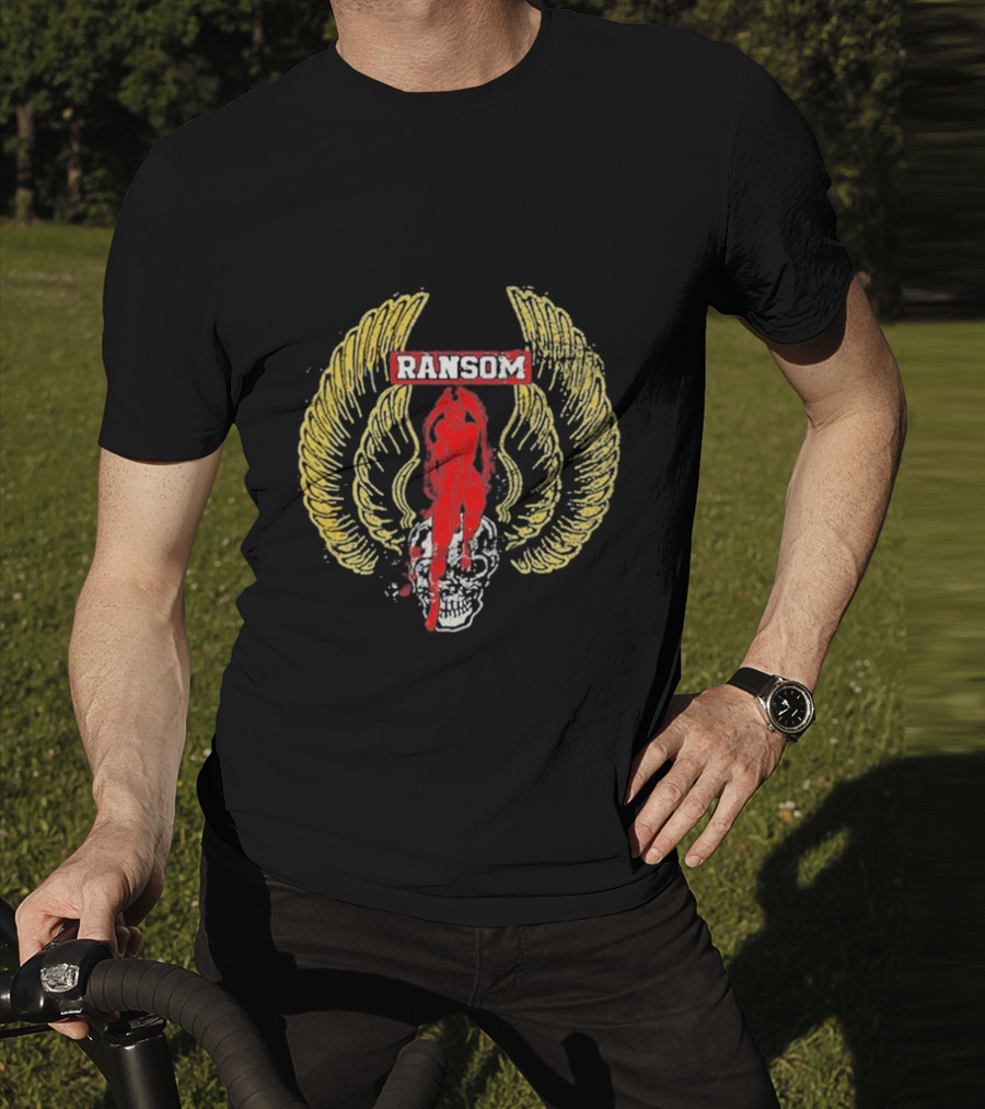 Ransom Skull Wings Red T-Shirt
