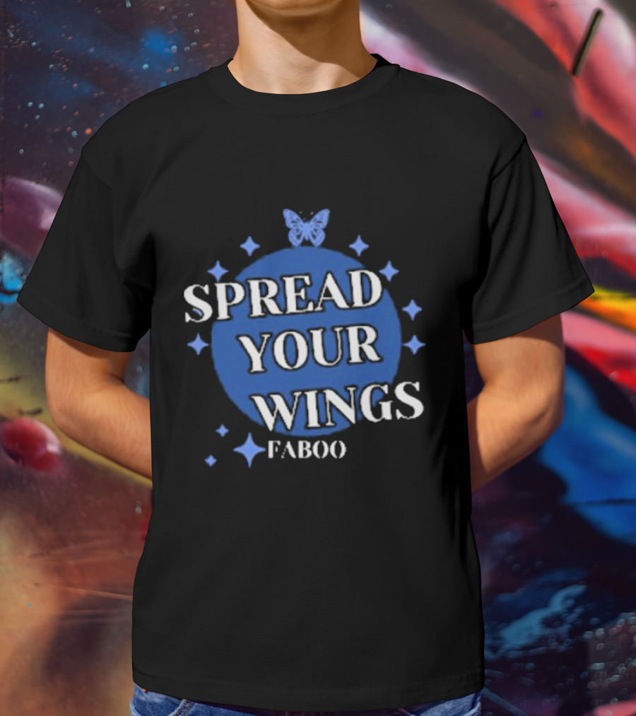 Spread Your Wings Faboo Butterfly Stars T-Shirt