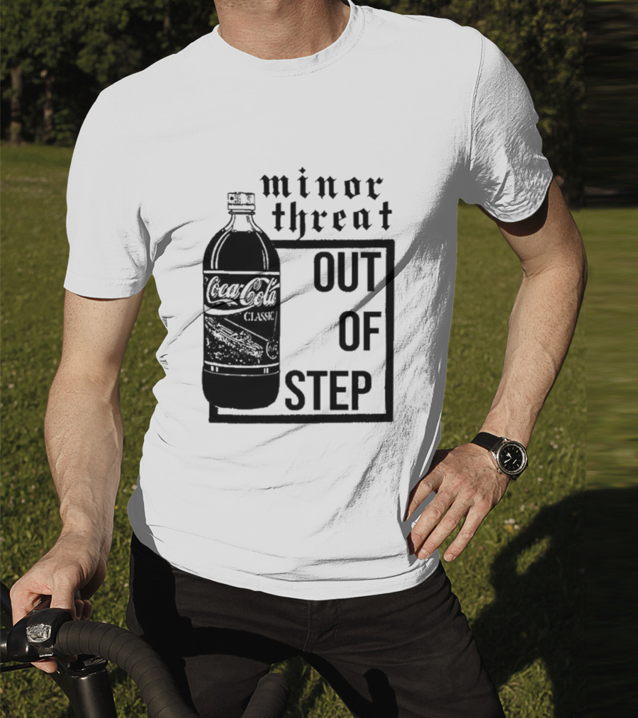 Minor Threat Out Of Step Coca Cola Classic Mockup T-Shirt
