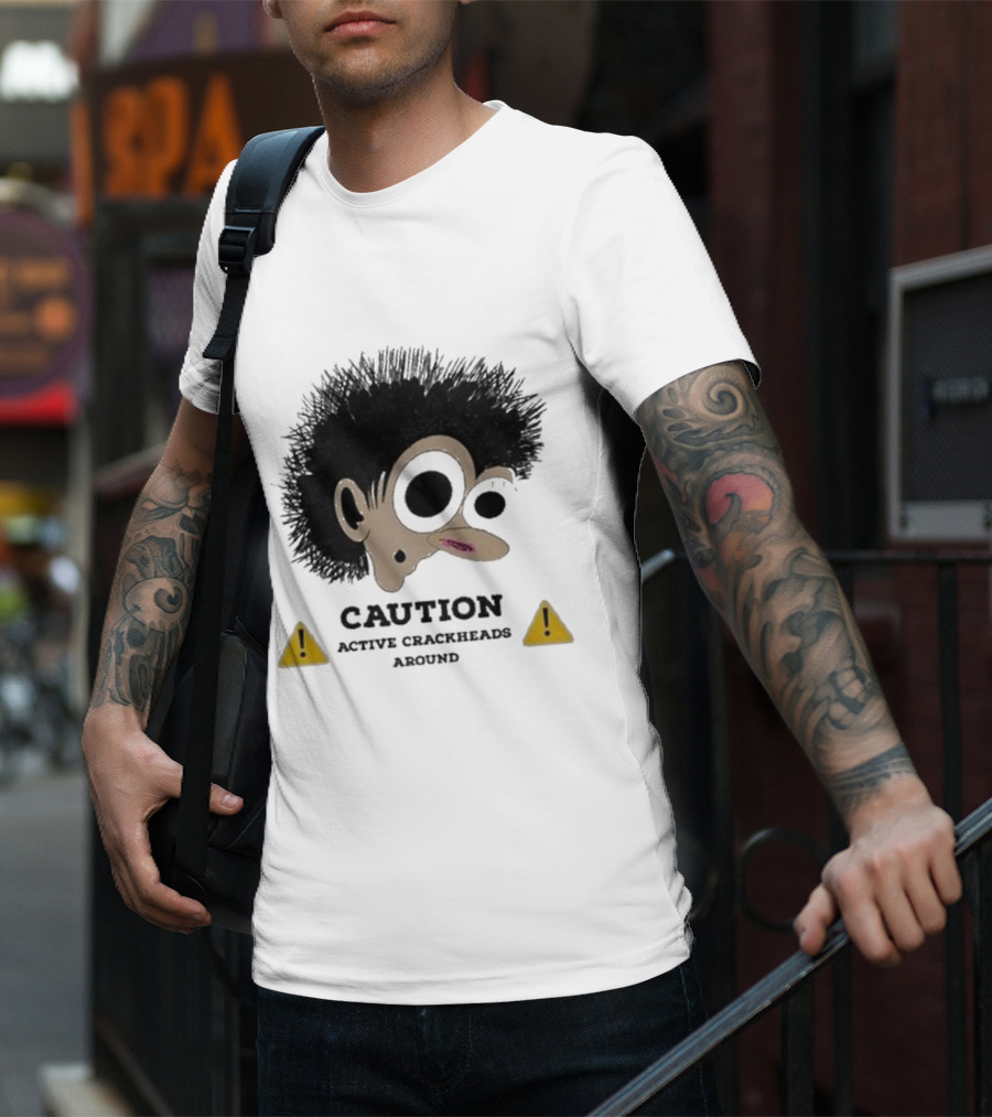 Caution Active Crackheads Midnight Groovers T-Shirt