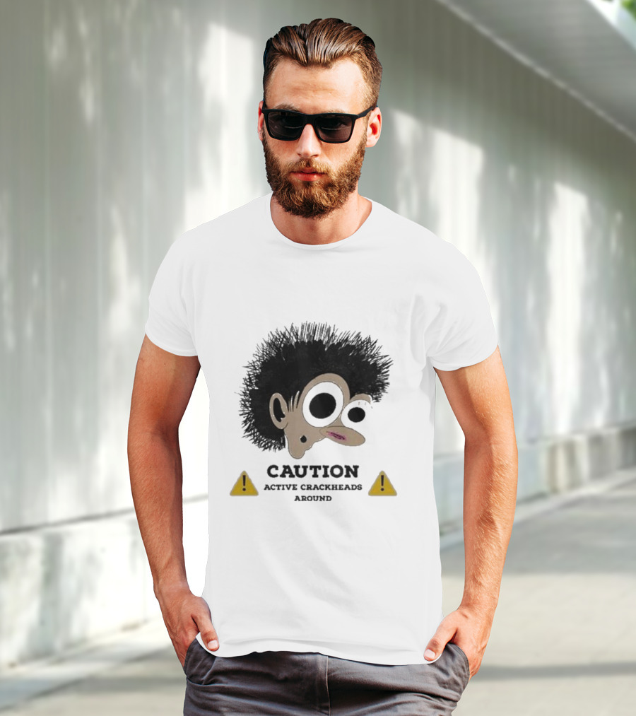 Caution Active Crackheads Midnight Groovers T-Shirt