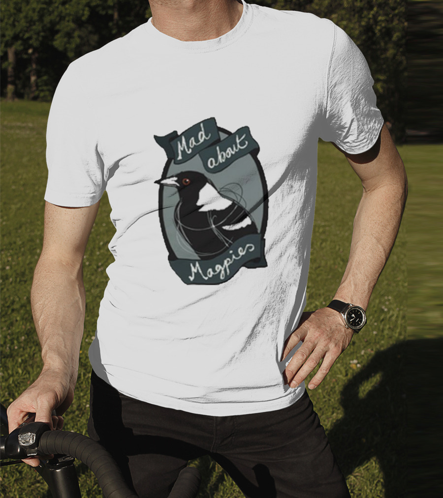 Bridget Farmer Mad About Magpies Bird T-Shirt