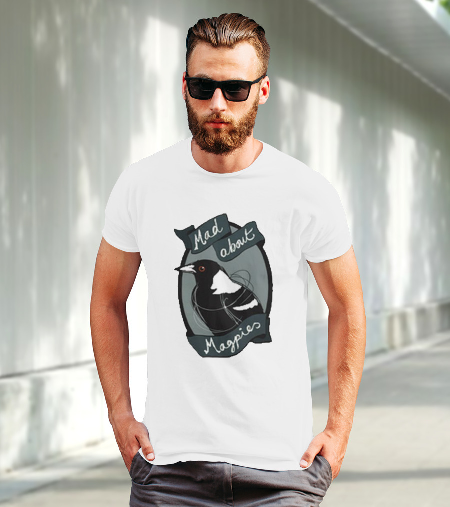 Bridget Farmer Mad About Magpies Bird T-Shirt