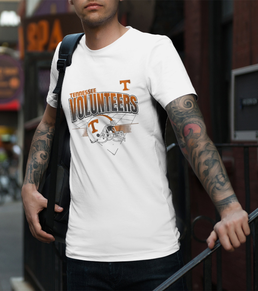 Tennessee Volunteers Football Helmet Knoxville Grid T-Shirt