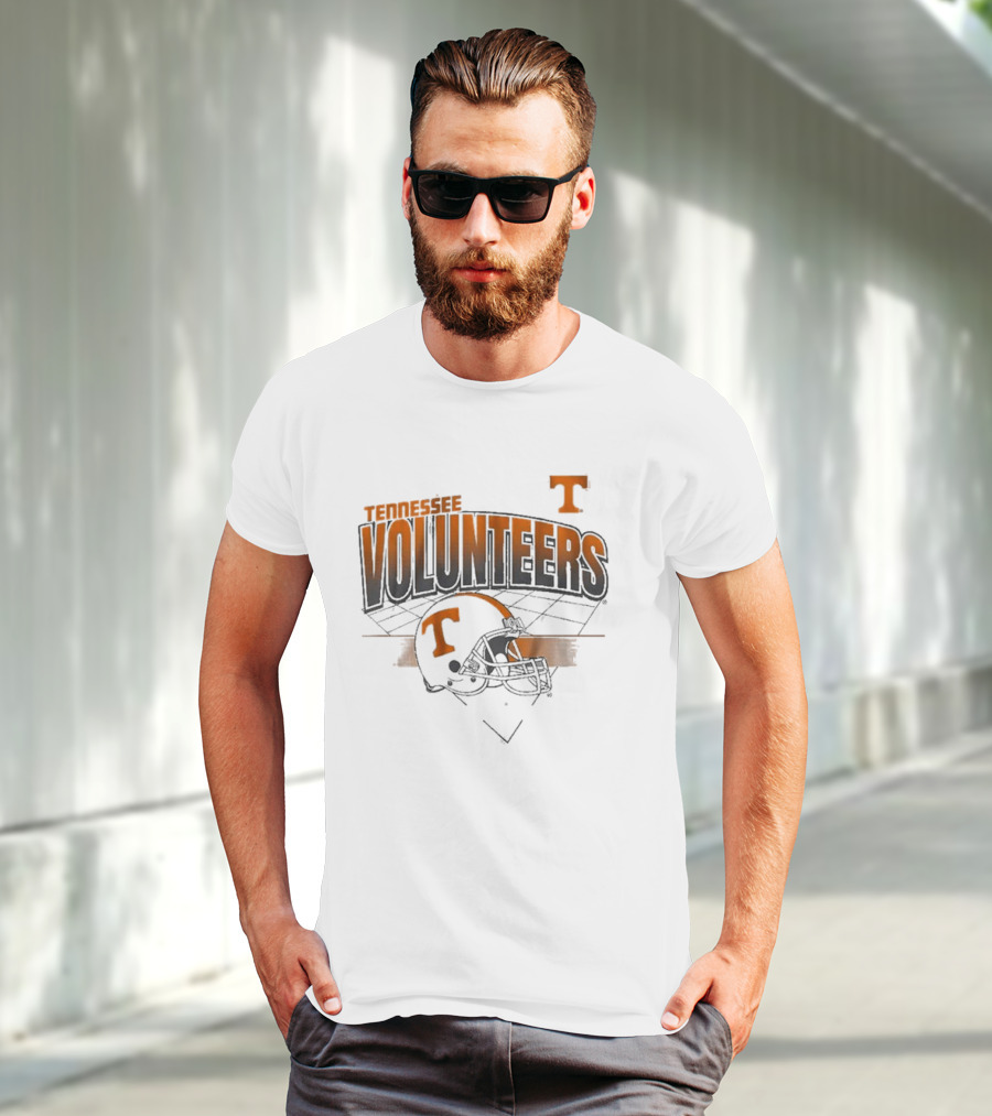 Tennessee Volunteers Football Helmet Knoxville Grid T-Shirt
