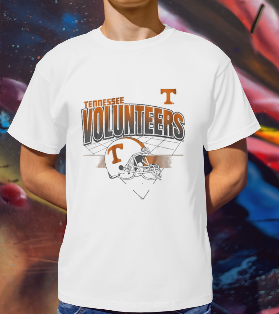Tennessee Volunteers Football Helmet Knoxville Grid T-Shirt
