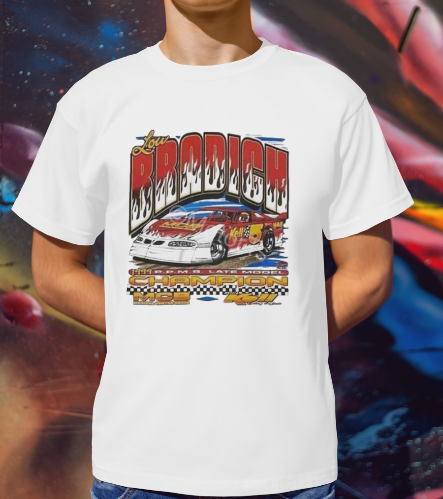 Lou Brodich Champion MCB Kell 5 Super Dirt Late Model 1999 Vintage Racing T-Shirt