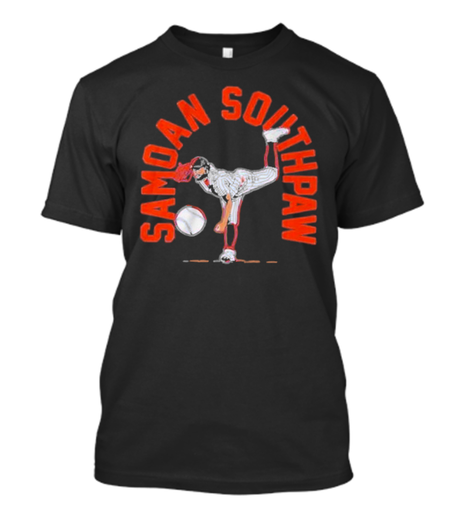 Samoan Southpaw Sean Manaea Baseball Pitcher T-Shirt