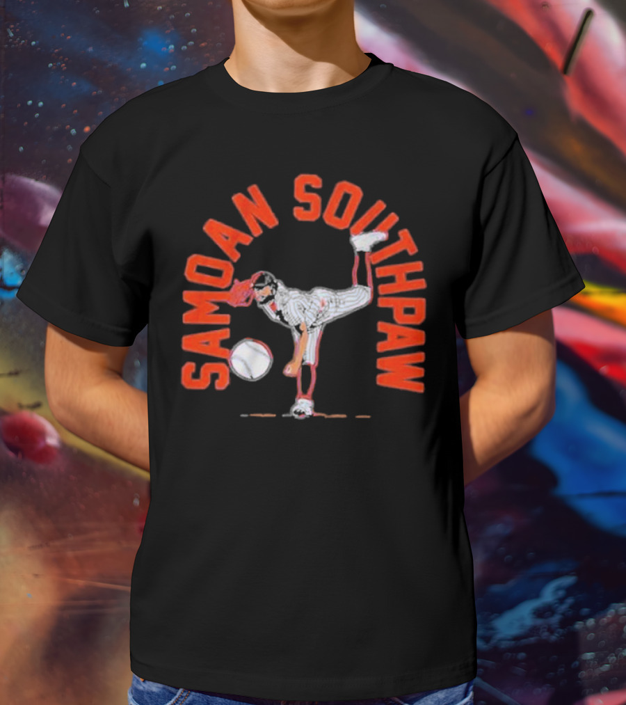 Samoan Southpaw Sean Manaea Baseball Pitcher T-Shirt