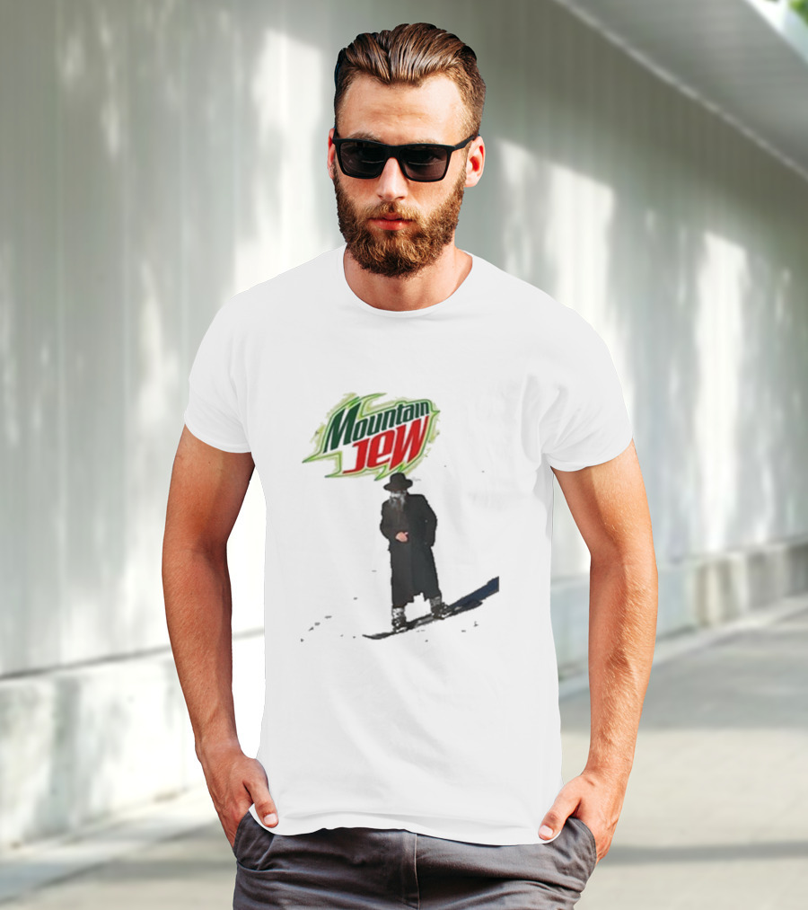 Mountain Jew Funny Ahh Tees Jewish Skiing T-Shirt