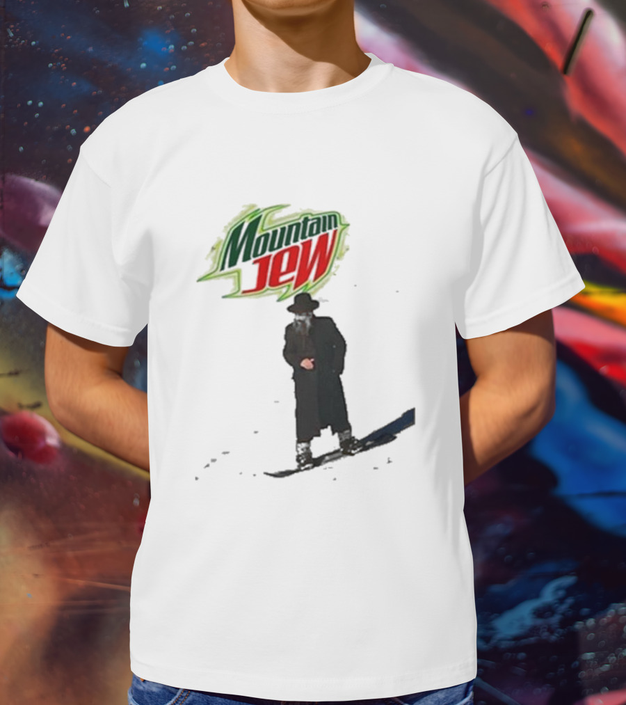 Mountain Jew Funny Ahh Tees Jewish Skiing T-Shirt