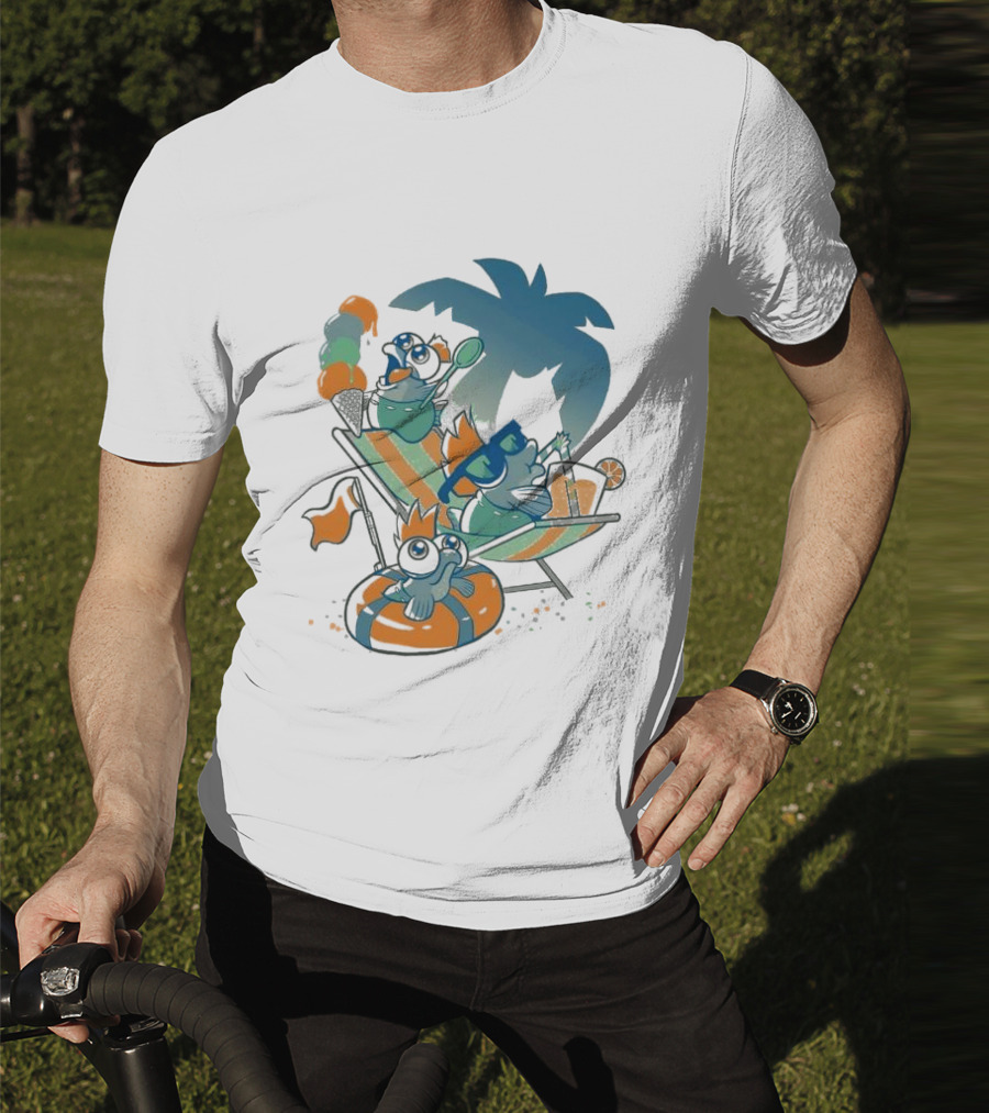 Resort Time Hanshumon Tropical Vacation Fun T-Shirt