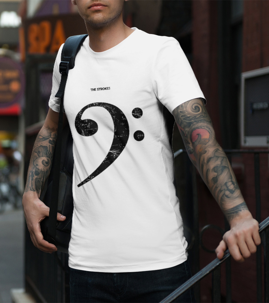 The Strokes Bass Clef T-Shirt