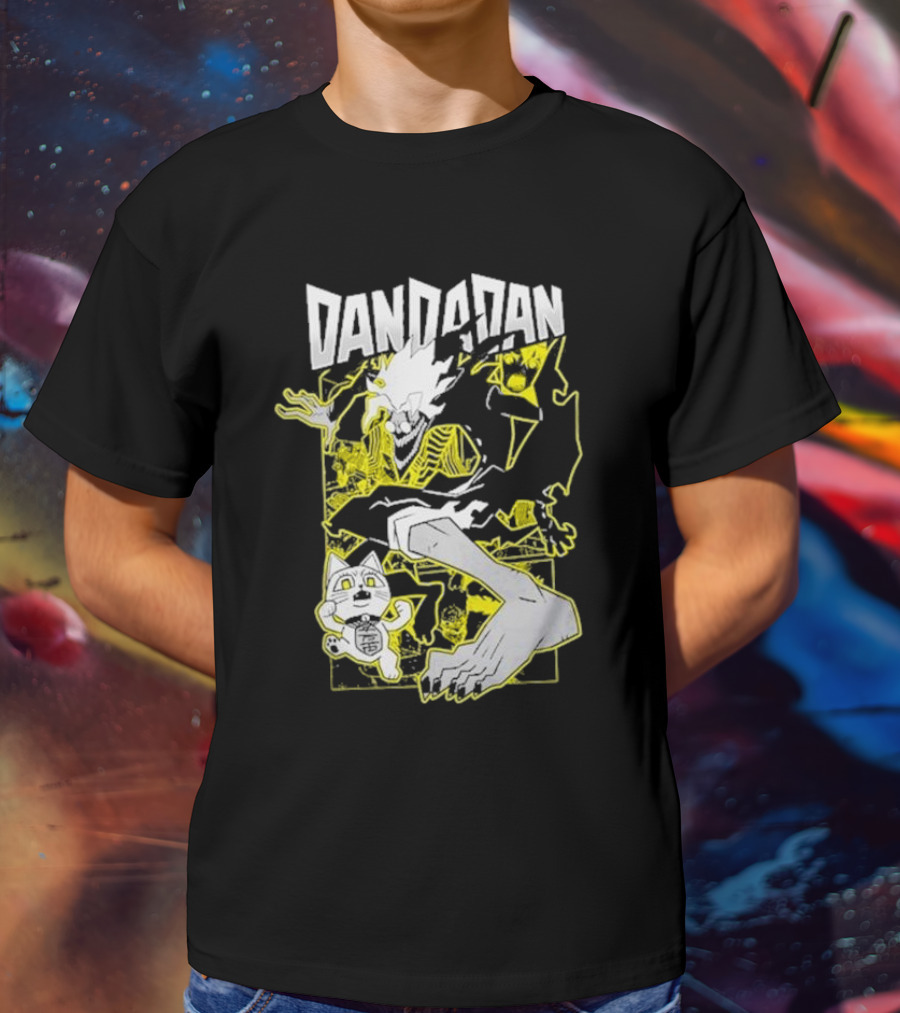 Dandadan Anime Manga Character Skeleton Creature Chase T-Shirt