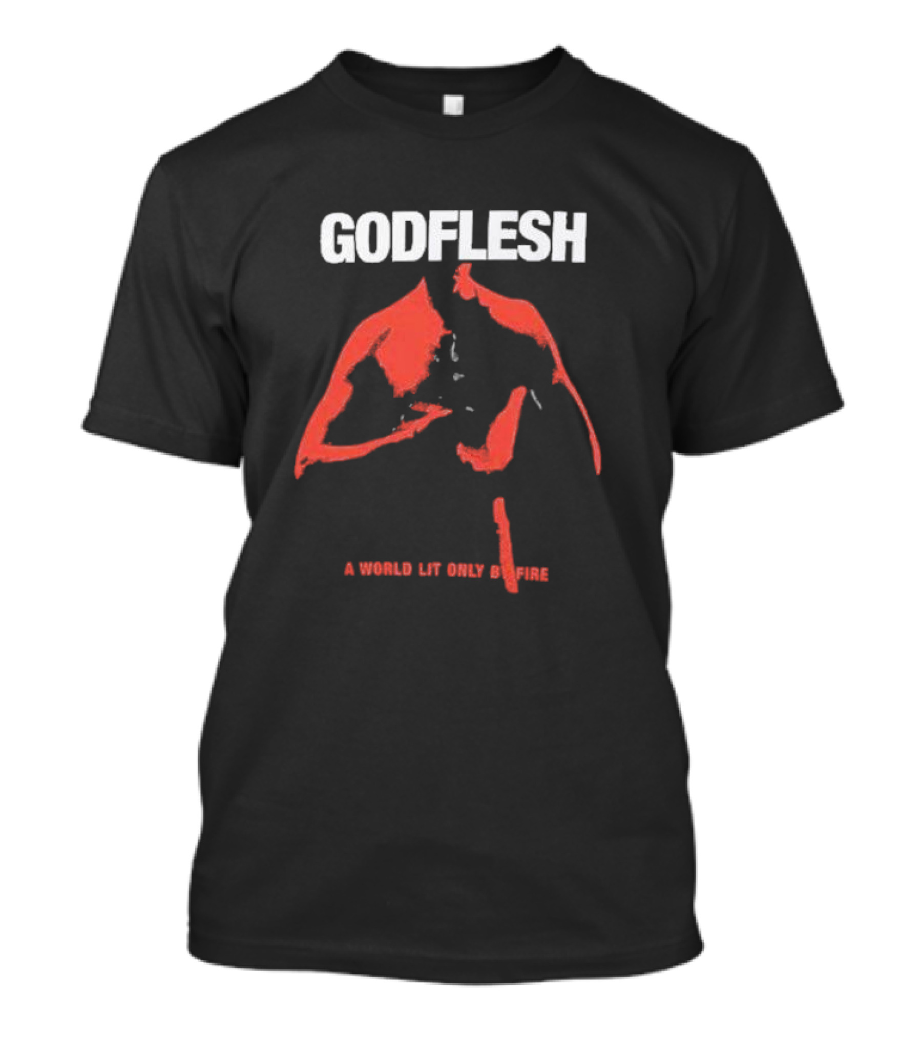 Godflesh A World Lit Only By Fire Red T-Shirt