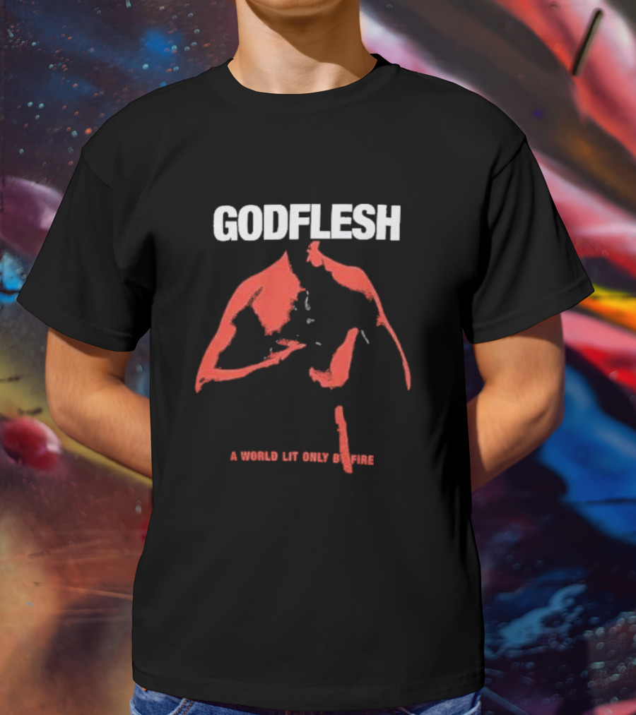 Godflesh A World Lit Only By Fire Red T-Shirt
