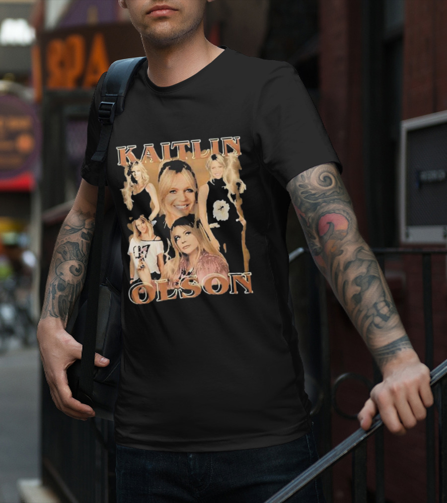 Kaitlin Olson Vintage Bootleg Collage T-Shirt
