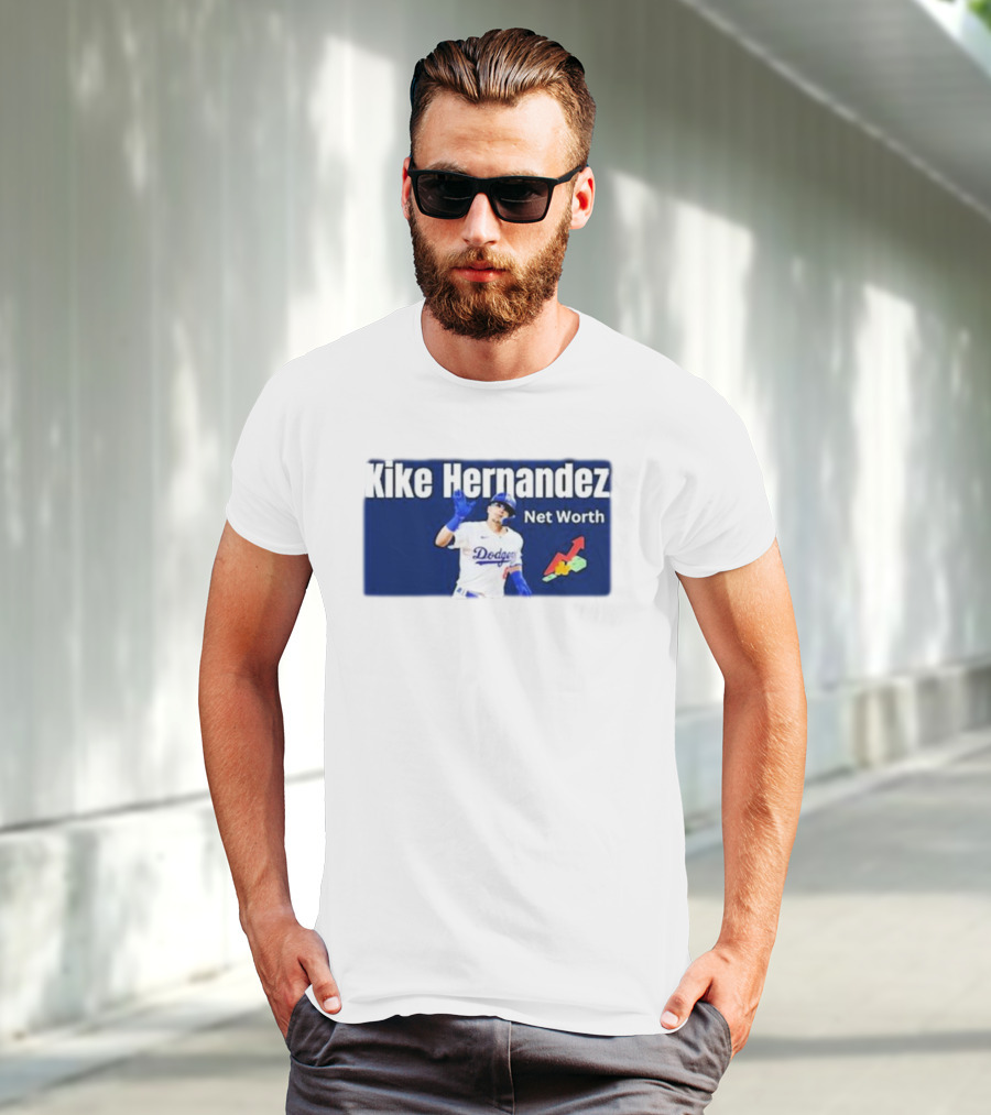 Kike Hernandez Dodgers Net Worth Baseball Analysis T-Shirt