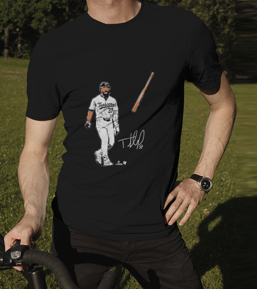 Teoscar Hernandez 37 Baseball Bat Flip Signature Players T-Shirt