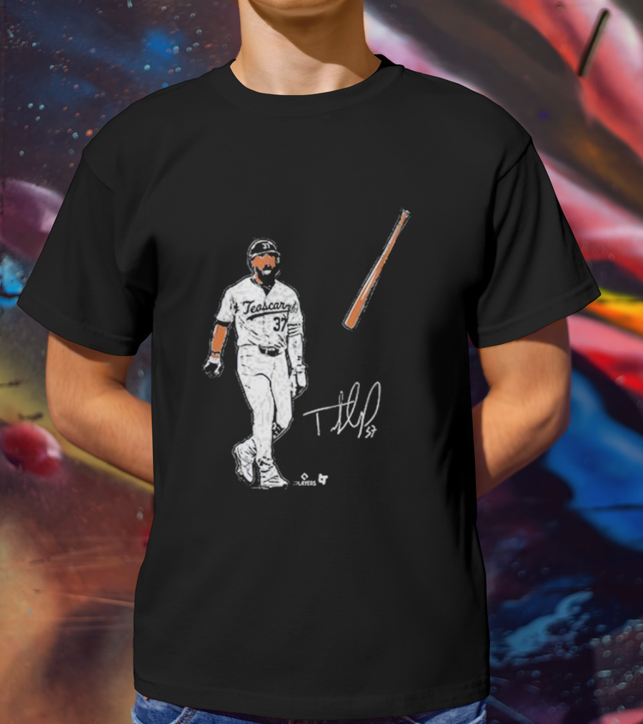 Teoscar Hernandez 37 Baseball Bat Flip Signature Players T-Shirt