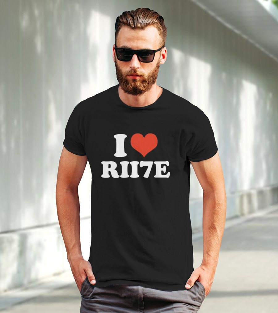 I Heart Rii7e Message T-Shirt
