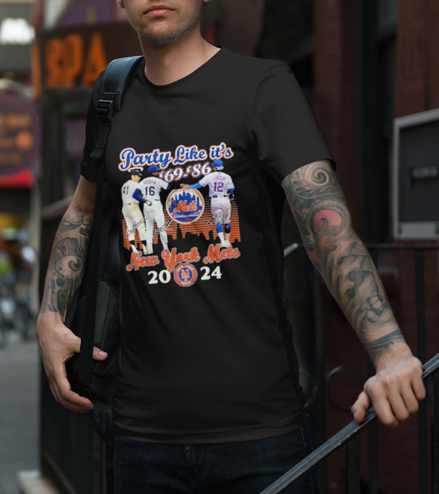Party Like It’s ’69-’86 New York Mets T-Shirt