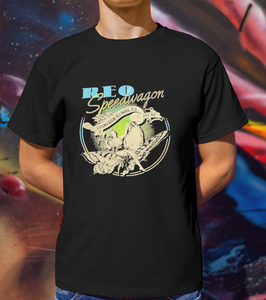 REO Speedwagon Champaign Illinois U.S. Est. 67 T-Shirt