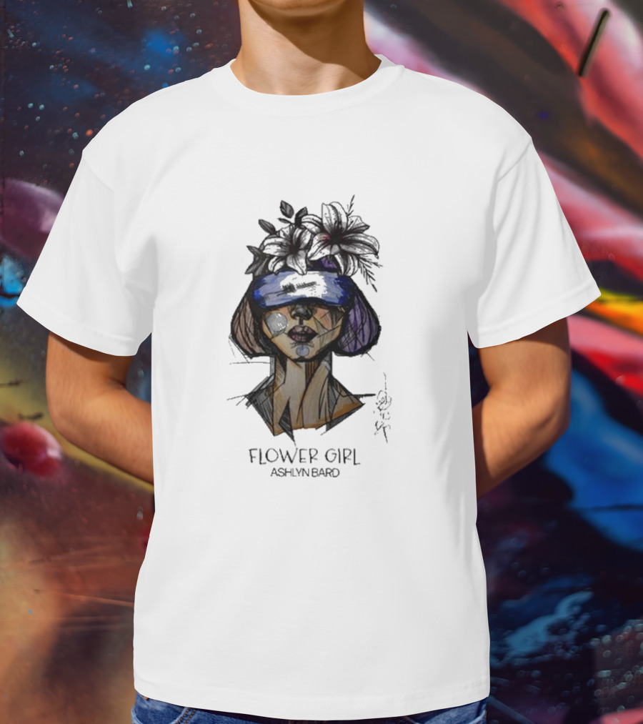 Ashlyn Bard Flower Girl Abstract Floral Headpiece T-Shirt