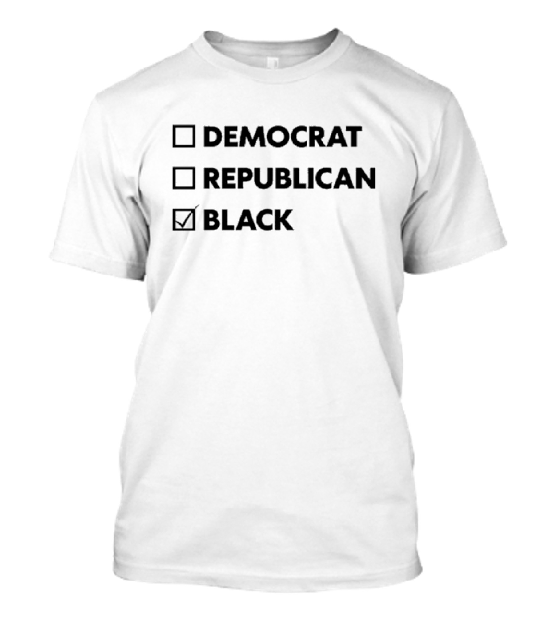Democrat Republican Black Checkmark T-Shirt